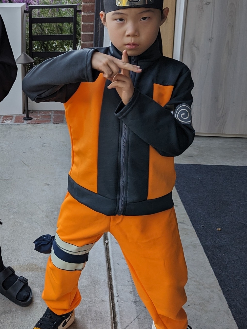 Kids Naruto Orange and Black Ninja Costume Jacket & Pants